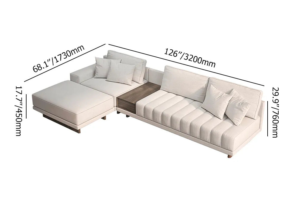 Flynn L Shaped Sofa 320 X 76 Cm